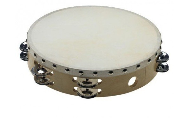 FLIGHT FT 9-12 Тамбурин с 12 джинглами , Размер: 9' (23cм) Состав: дерево, металл