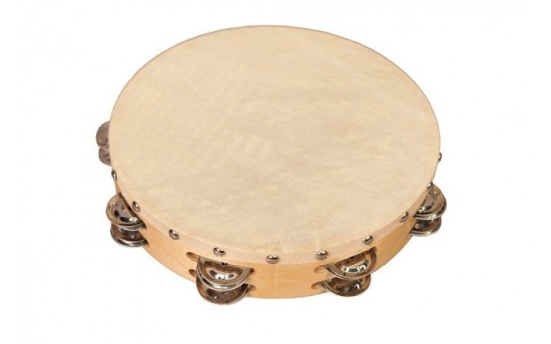 FLIGHT FT10-16 Тамбурин с 16 джинглами, Размер: 10' (25cм) Состав: дерево, металл
