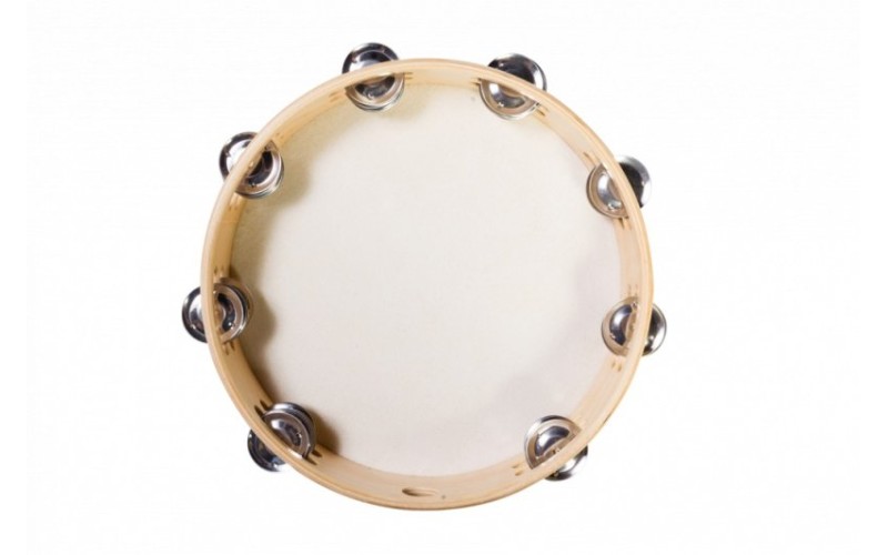 FLIGHT FT10-16 Тамбурин с 16 джинглами, Размер: 10' (25cм) Состав: дерево, металл