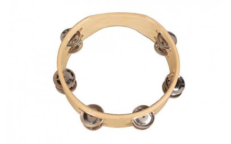 FLIGHT FTH 8-12 Тамбурин без мембраны с 12 джинглам, Размер: 8'(20cм), Состав: дерево, металл