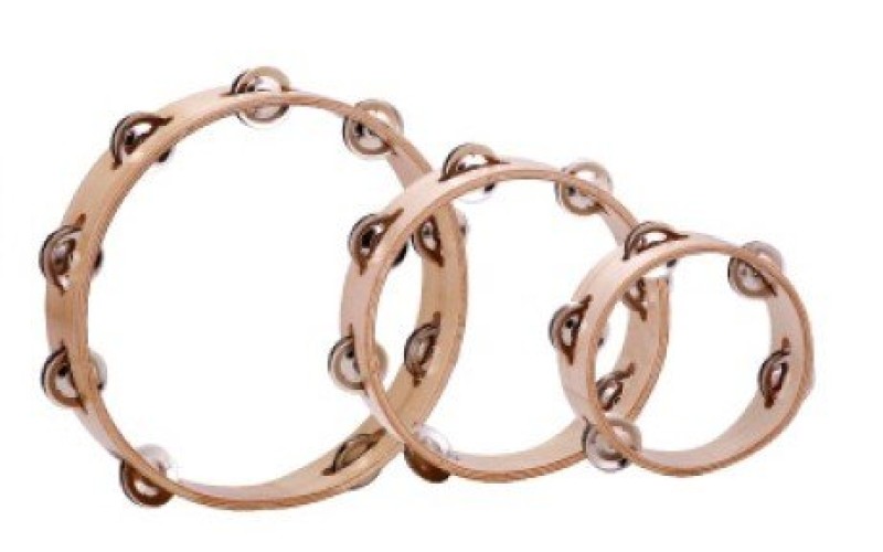 FLIGHT FTH 8-5 Тамбурин без мембраны с 5, Размер: 8'(20cм), Состав: дерево, металл