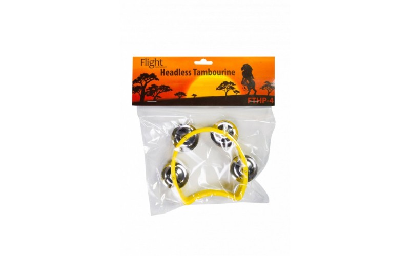 FLIGHT FTHP-4 - пластиковый тамбурин, 4 джингла