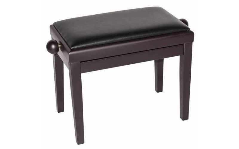 FLIGHT KB012 DBN - деревянная банкетка, рег. высота 48-56 см., коричневый матовый, обивка кожзам