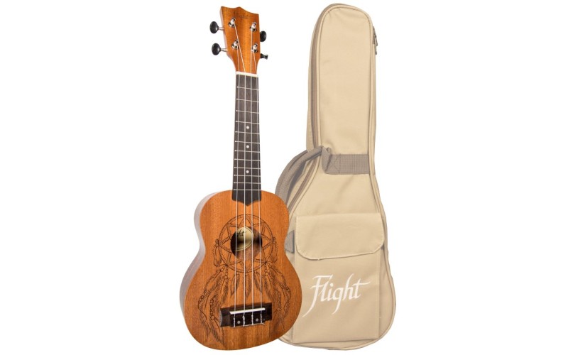 FLIGHT NUS 350 DC - укулеле, сопрано, чехол в комплекте