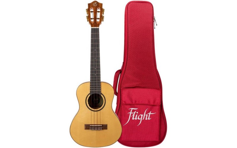 FLIGHT SOPHIA TE SOLID TOP - укулеле со звукоснимателем тенор, верхняя дека массив ели, чехол