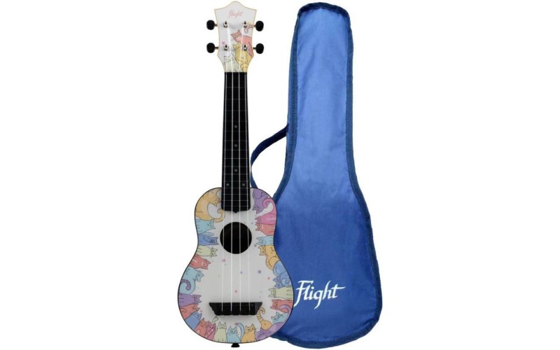 FLIGHT TUS KITTY Укулеле сопрано, хеллоу китти