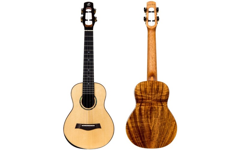 FLIGHT VOYAGER CONCERT ALL SOLID - укулеле концерт со звукоснимателем, массив ели и акации, чехол