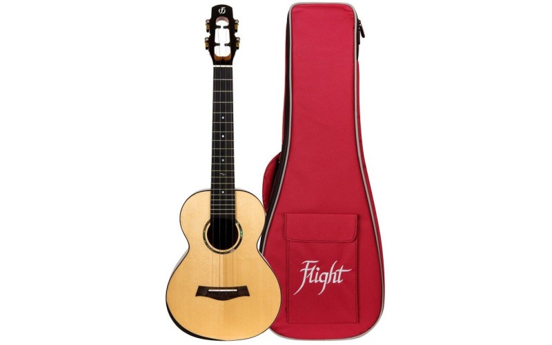 FLIGHT VOYAGER TENOR ALL SOLID - укулеле тенор со звукоснимателем, массив ели и акации, чехол