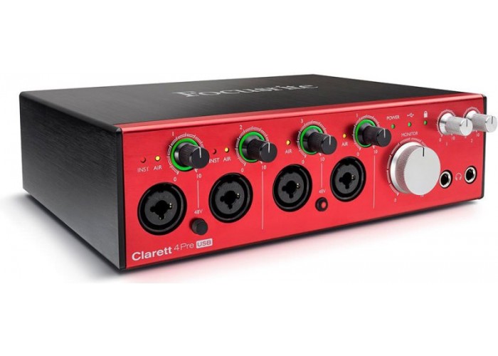 FOCUSRITE Clarett 4Pre USB интерфейс, 18 входов/8 выходов