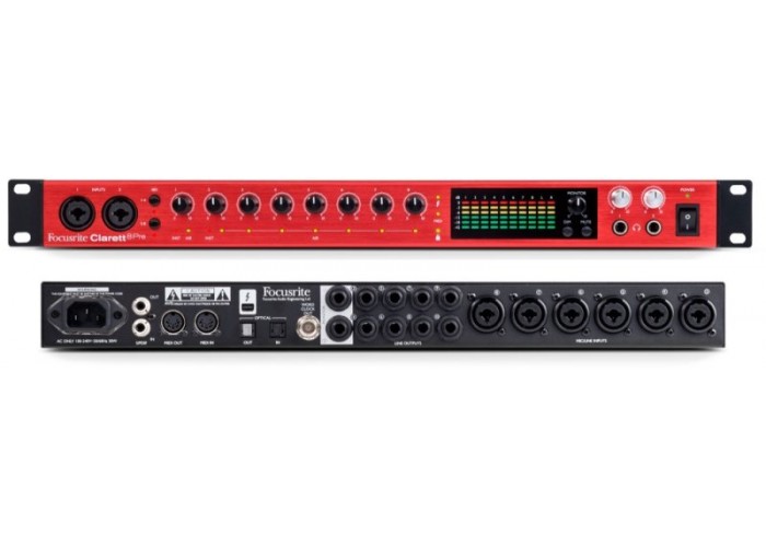 FOCUSRITE Clarett 8Pre - Thunderbolt интерфейс, 18 входов, 20 выходов