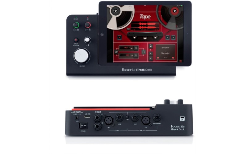 FOCUSRITE iTrack Dock - Настольный аудио интерфейс для записи на iPad