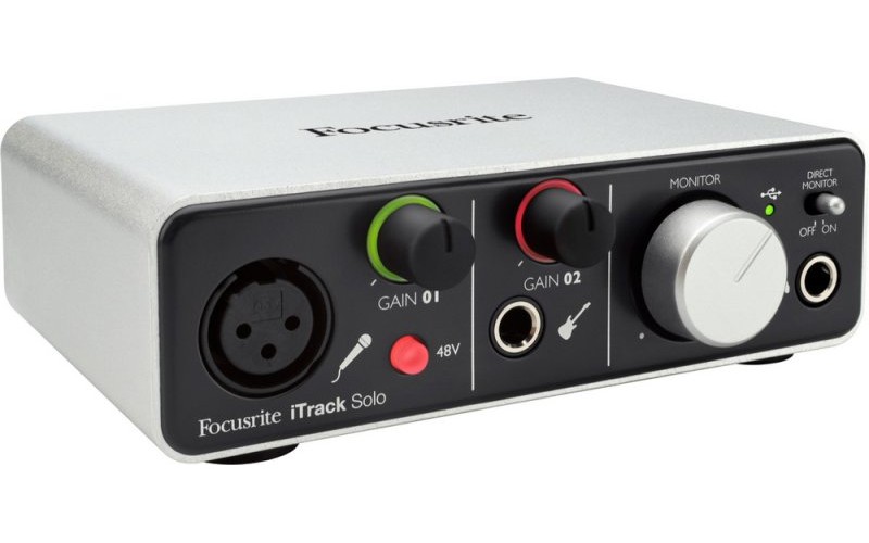 FOCUSRITE iTrack Solo интерфейс для записи гитары и вокала на iPad