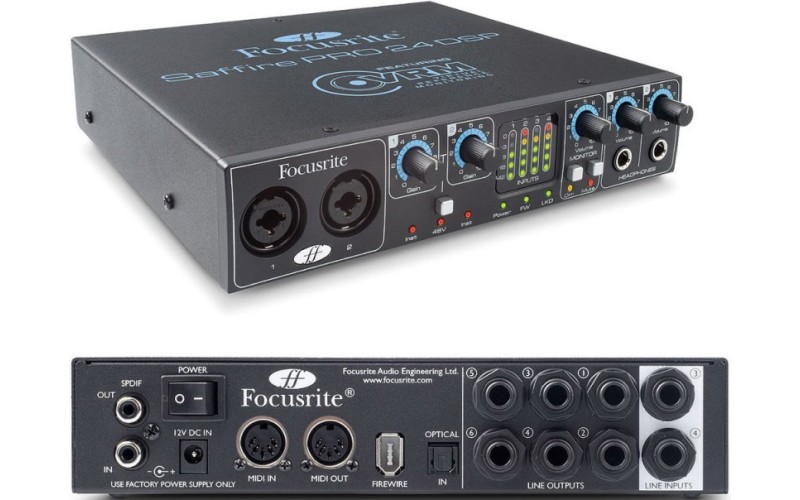 FOCUSRITE Saffire PRO 24 DSP - Firewire-интерфейс