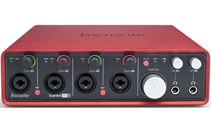 FOCUSRITE Scarlett 18i8 - аудио интерфейс usb