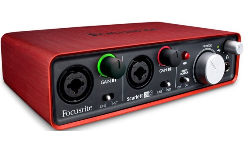 FOCUSRITE Scarlett 2i2 - аудио интерфейс usb