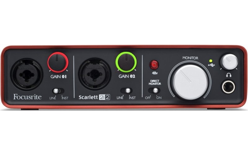 FOCUSRITE Scarlett 2i2 - аудио интерфейс usb
