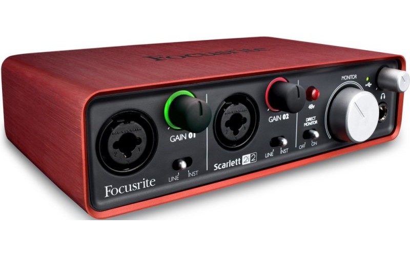 FOCUSRITE Scarlett 2i2 - аудио интерфейс usb
