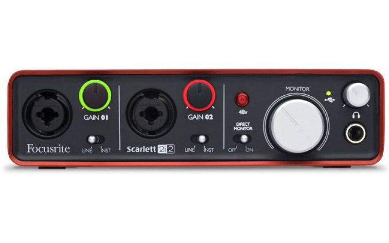 FOCUSRITE Scarlett 2i2 - аудио интерфейс usb