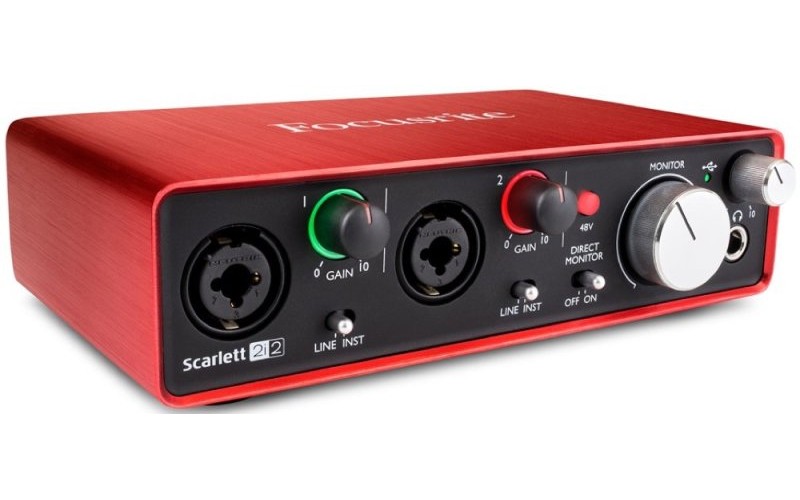 FOCUSRITE Scarlett 2i2 2nd Gen - USB аудио интерфейс, 2 входа, 2 выхода