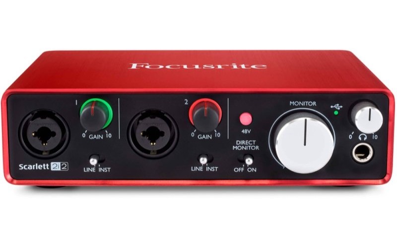 FOCUSRITE Scarlett 2i2 2nd Gen - USB аудио интерфейс, 2 входа, 2 выхода