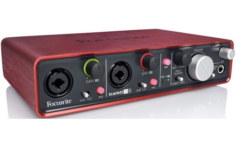 FOCUSRITE Scarlett 2i4 - usb audio интерфейс