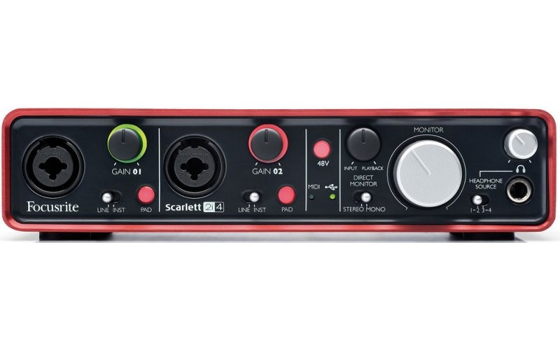 FOCUSRITE Scarlett 2i4 - usb audio интерфейс