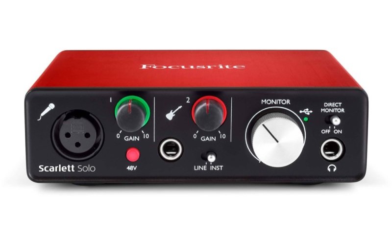 FOCUSRITE Scarlett Solo 2nd Gen - USB аудио интерфейс, 2 входа, 2 выхода