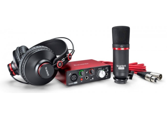 FOCUSRITE Scarlett Solo Studio 2nd Gen - студийный комплект (Scarlett Solo, наушники, микрофон, ПО)