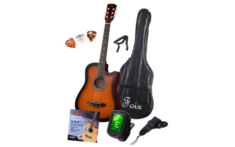 Foix FFG-2038CAP-SB Акустическая гитара+Аксессуары, санбёрст
