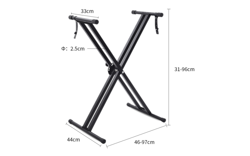 Foix Q-2XC-2 Стойка для клавишных инструментов, двойная XX