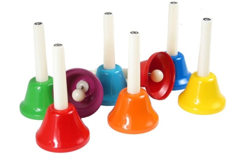 FREEDOM HB-8 - набор музыкальных колокольчиков, цветные, 8 штук