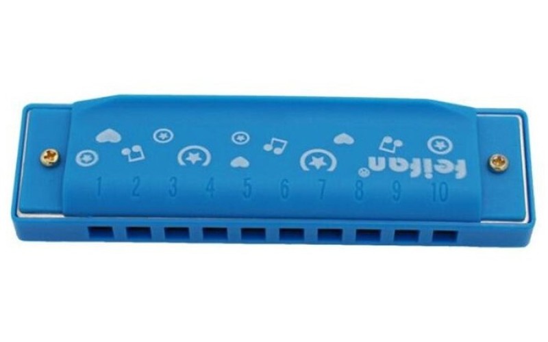 Future Star SL-1015 BL губная гармошка, цвет - СИНИЙ, диатоническая, тональность - До мажор, 10 отве