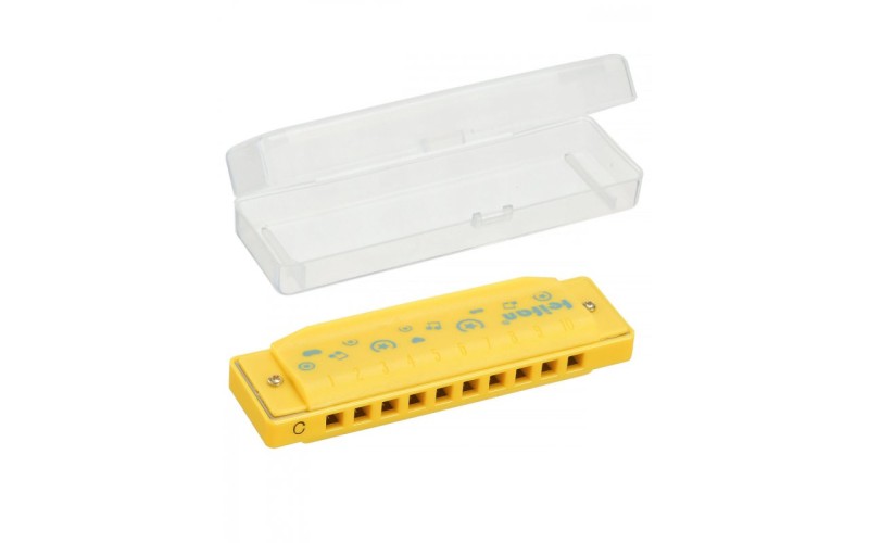 Future Star SL-1015 YW губная гармошка, цвет - ЖЁЛТЫЙ, диатоническая, тональность - До мажор, 10 отв