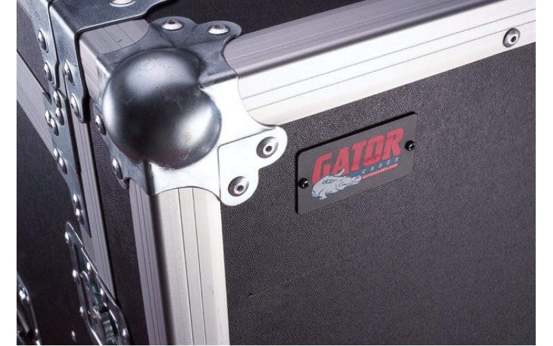 GATOR G-TOUR 10X14 PU -рэковый флайт-кейс, 10U верх,14U низ, на колесах,дерево,черный, вес 48,02кг
