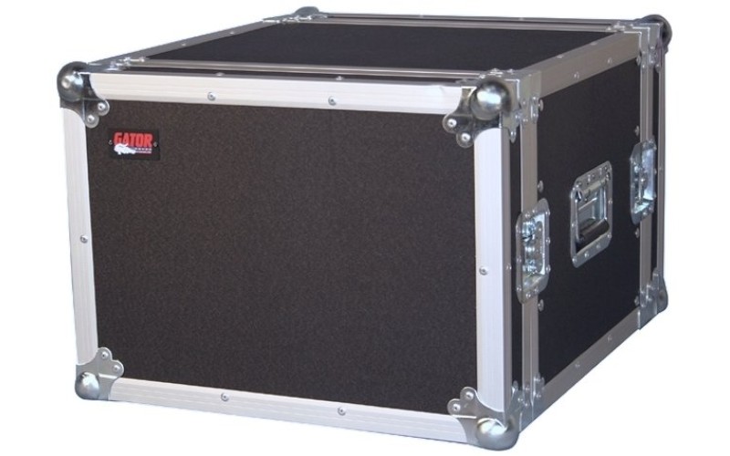 GATOR G-TOUR 8U - рэковый флайт-кейс, 8 U, ,дерево,черный, вес 16,98кг