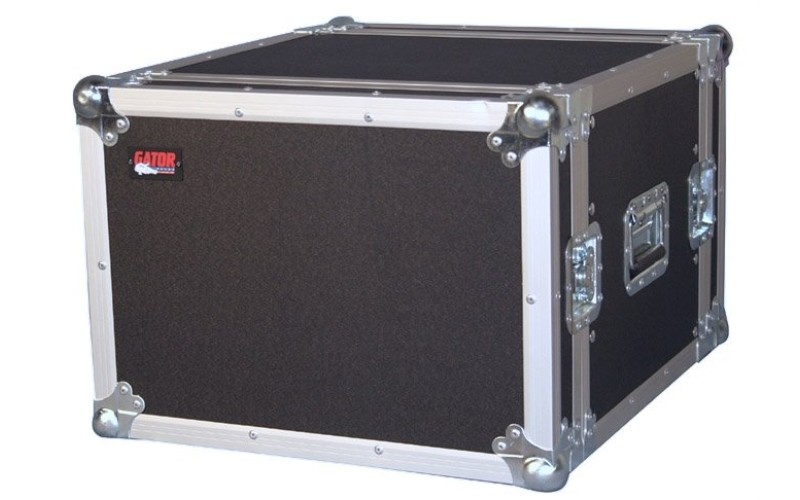 GATOR G-TOUR 8U - рэковый флайт-кейс, 8 U, ,дерево,черный, вес 16,98кг