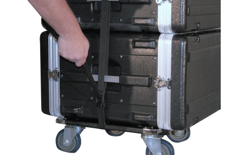 GATOR GA-100 - тележка для транспортировки рэков, на колесах, 2 ремня