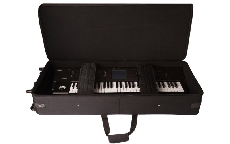 GATOR GK-61 - нейлоновый кейс с жесткой рамкой для клавиш, 61кл., с колесами, вес 10,01кг