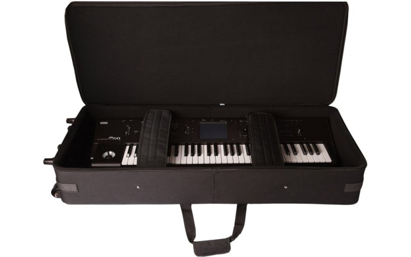 GATOR GK-61 - нейлоновый кейс с жесткой рамкой для клавиш, 61кл., с колесами, вес 10,01кг