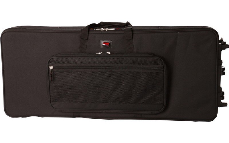 GATOR GK-61-SLIM - нейлоновый кейс с жесткой рамкой для клавиш,тонкий, 61кл., с колесами
