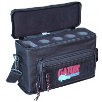GATOR GM-4 - нейлоновый кейс для четырех ручных микрофонов, вес 0,91кг