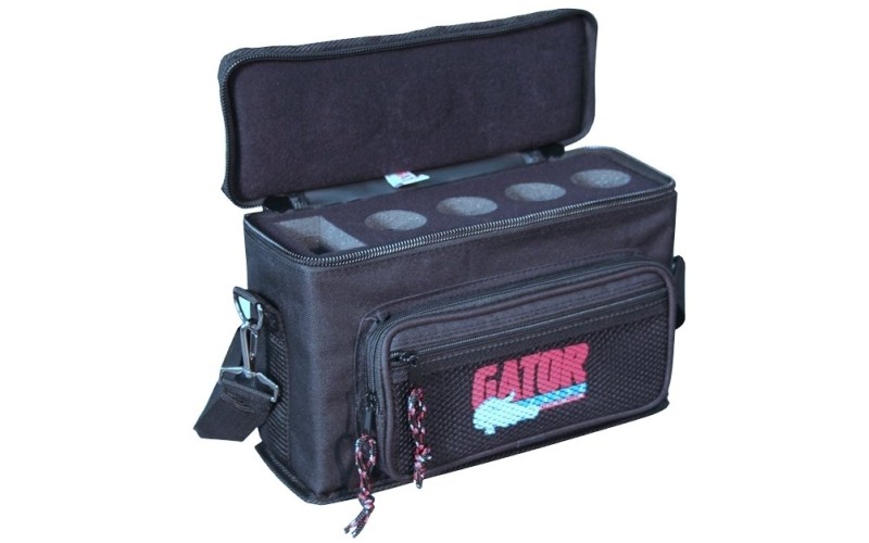 GATOR GM-4 - нейлоновый кейс для четырех ручных микрофонов, вес 0,91кг