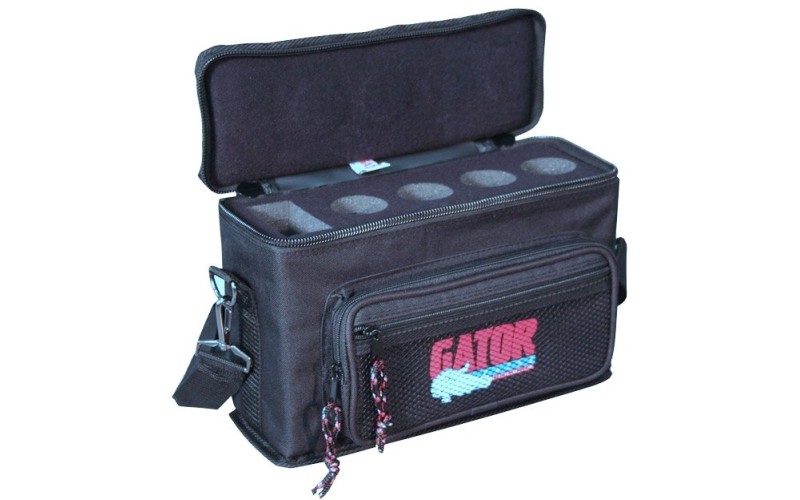 GATOR GM-4 - нейлоновый кейс для четырех ручных микрофонов, вес 0,91кг