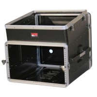 GATOR GRC-10X6 - рэковый кейс,пластик,черный,10U верх, 6U низ, компактный, легкий доступ к кабелям
