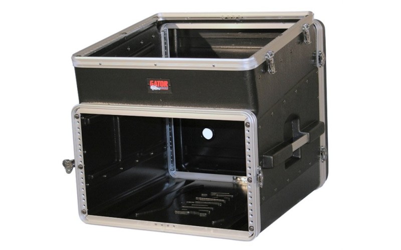 GATOR GRC-10X6 - рэковый кейс,пластик,черный,10U верх, 6U низ, компактный, легкий доступ к кабелям