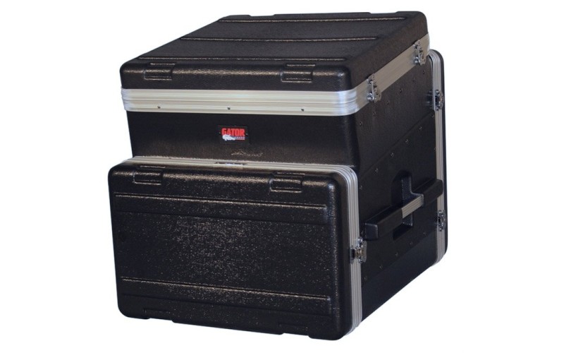 GATOR GRC-10X6 - рэковый кейс,пластик,черный,10U верх, 6U низ, компактный, легкий доступ к кабелям
