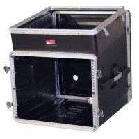 GATOR GRC-10X8 - рэковый кейс,пластик,черный,10U верх, 8U низ, компактный, легкий доступ к кабелям