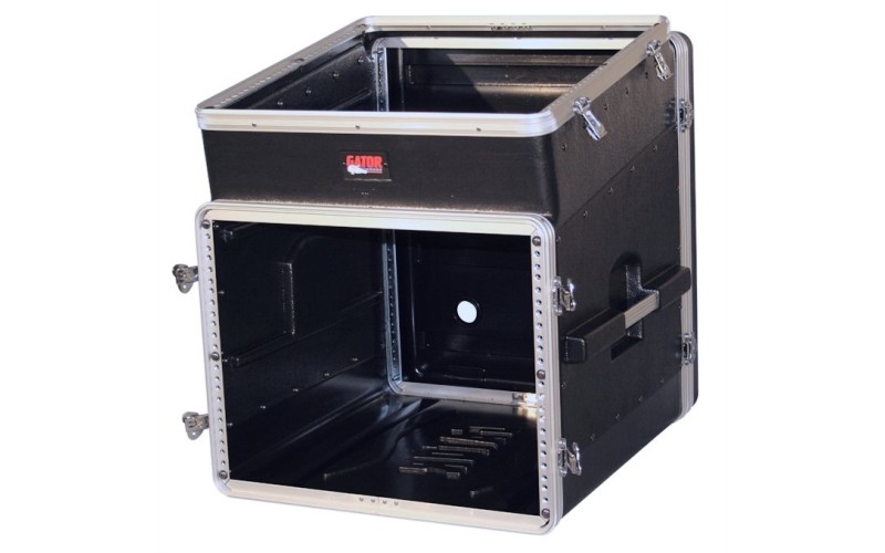 GATOR GRC-10X8 - рэковый кейс,пластик,черный,10U верх, 8U низ, компактный, легкий доступ к кабелям