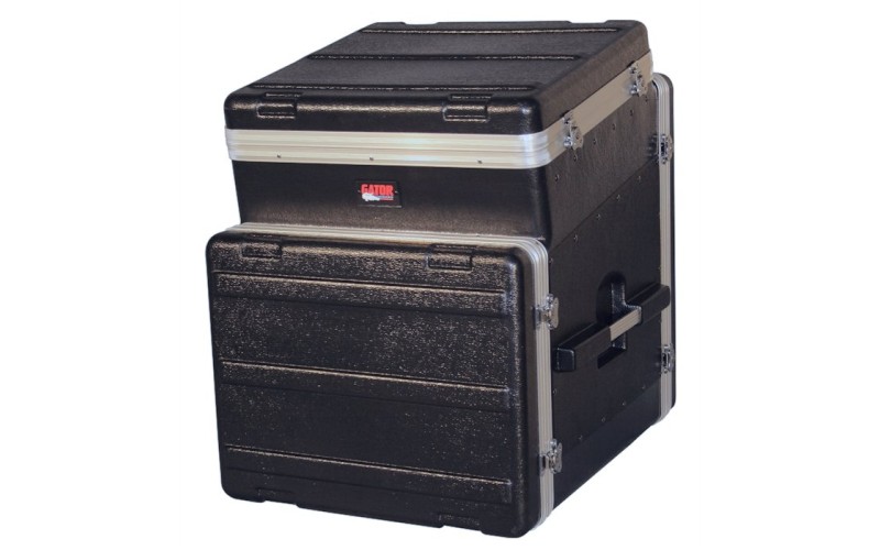 GATOR GRC-10X8 - рэковый кейс,пластик,черный,10U верх, 8U низ, компактный, легкий доступ к кабелям