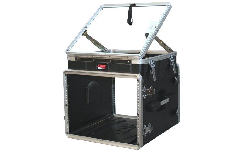 GATOR GRC-10X8PU - кейс,пластик,черный,10U верх, 8U низ, компактный, откидная крышка
